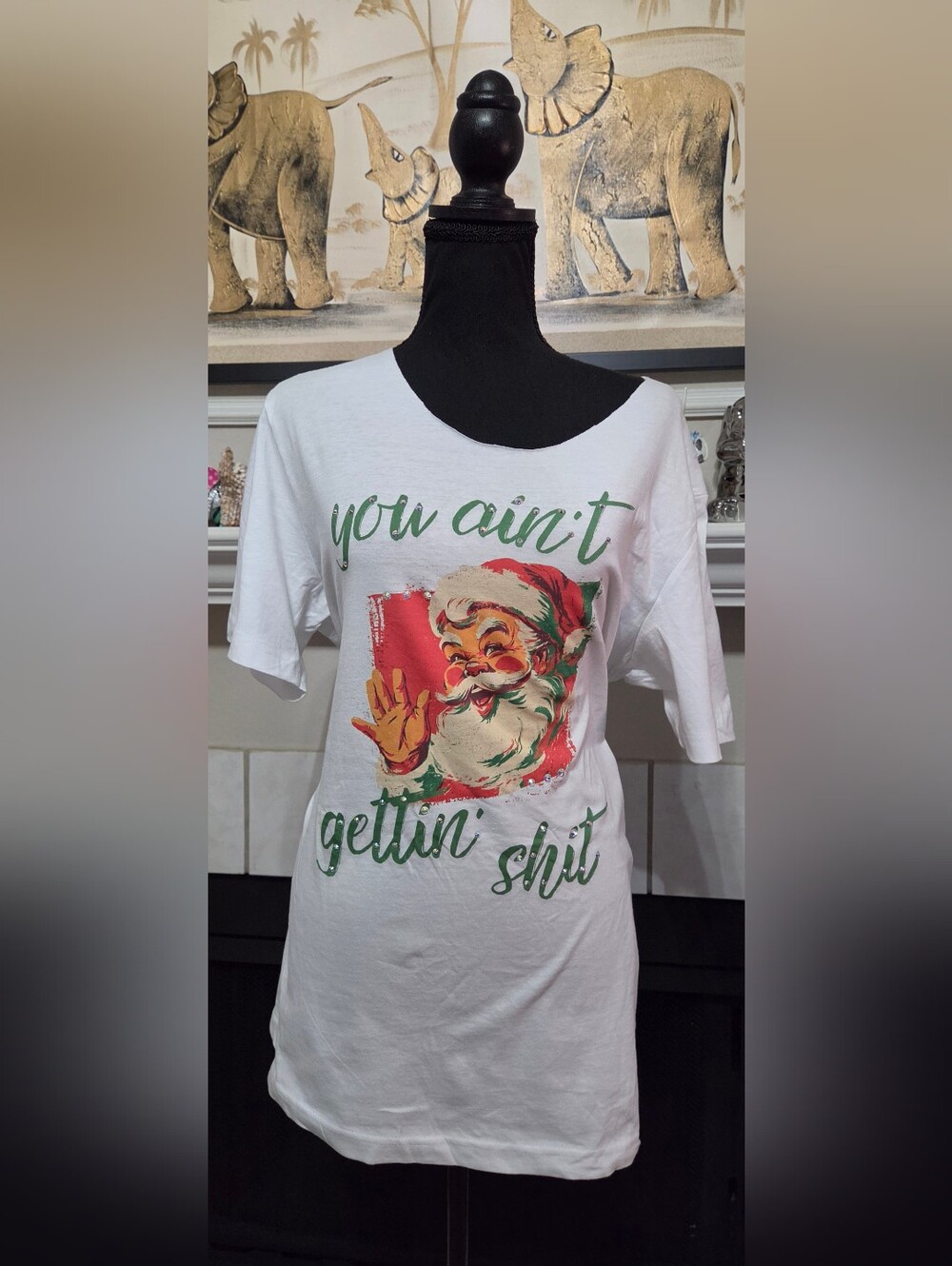 Queen Gypsy Santa Claus Fun Gaphic Tee